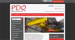 Desktop Screenshot of pdqlifting.co.uk